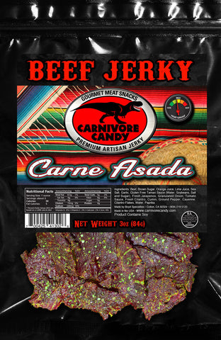 CARNIVORE CANDY - CARNE ASADA BEEF JERKY