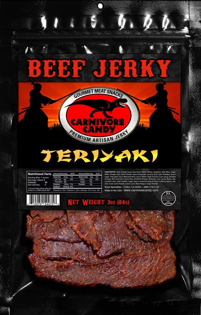 Carnivore Candy Teriyaki Beef Jerky
