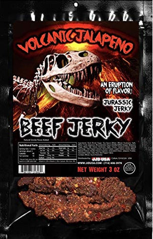 Jurassic Jerky Volcanic Jalapeno Beef Jerky